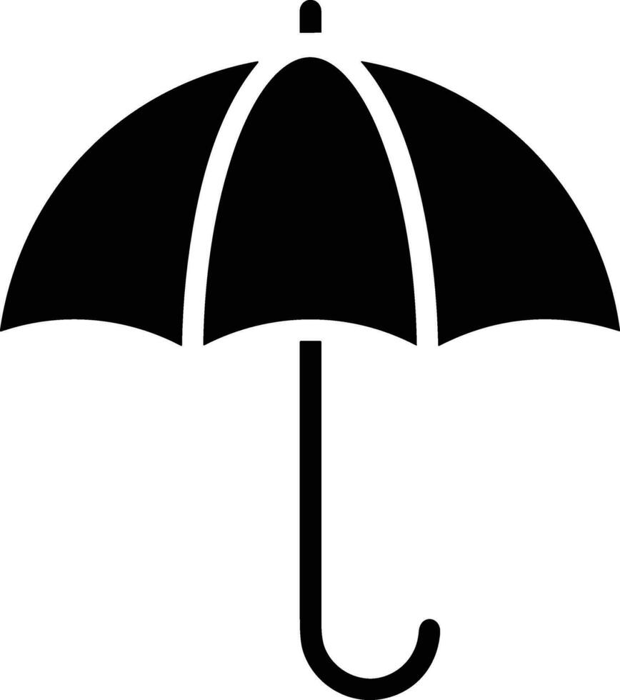 Umbrella protection icon symbol vector image. Illustration of the safety protect umbrella security design image