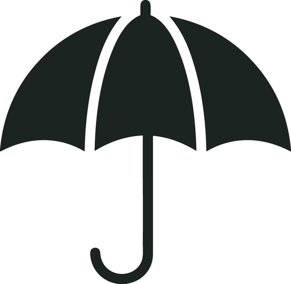 Umbrella protection icon symbol vector image. Illustration of the safety protect umbrella security design image