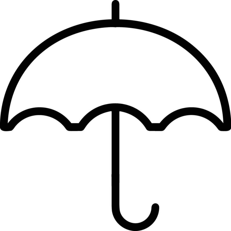 Umbrella protection icon symbol vector image. Illustration of the safety protect umbrella security design image