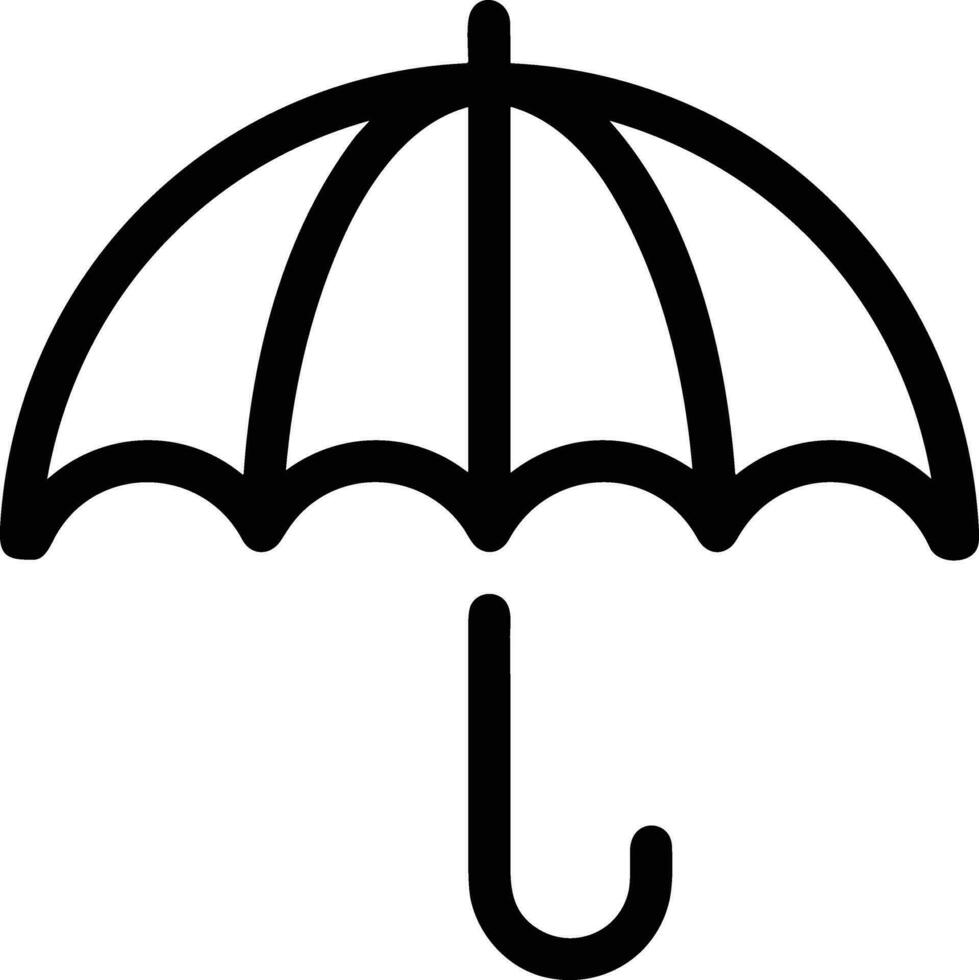 Umbrella protection icon symbol vector image. Illustration of the safety protect umbrella security design image