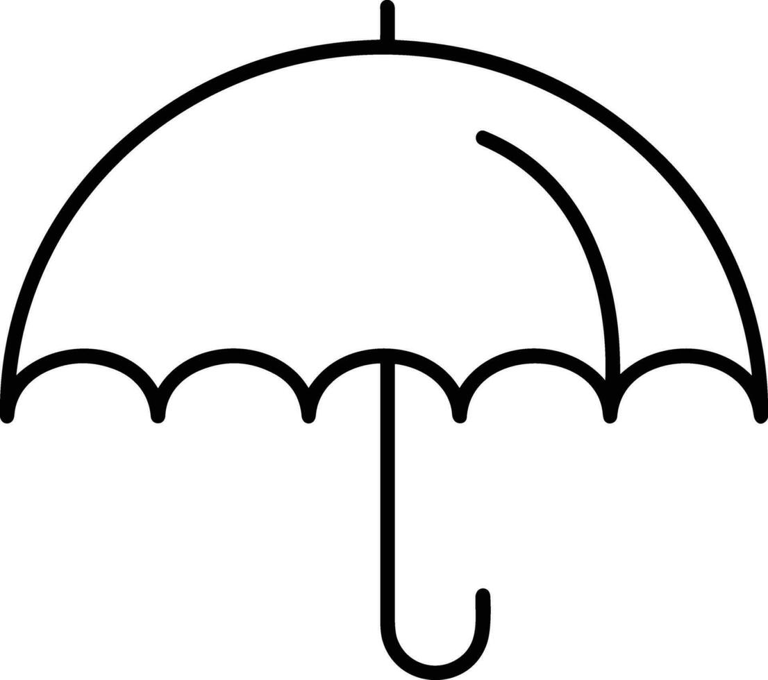 Umbrella protection icon symbol vector image. Illustration of the safety protect umbrella security design image