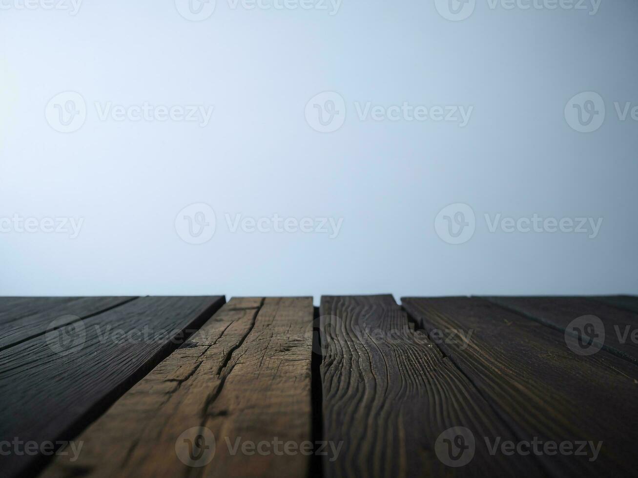 Wooden table and blur tropical white background, product display montage. High quality photo 8k FHD AI generated