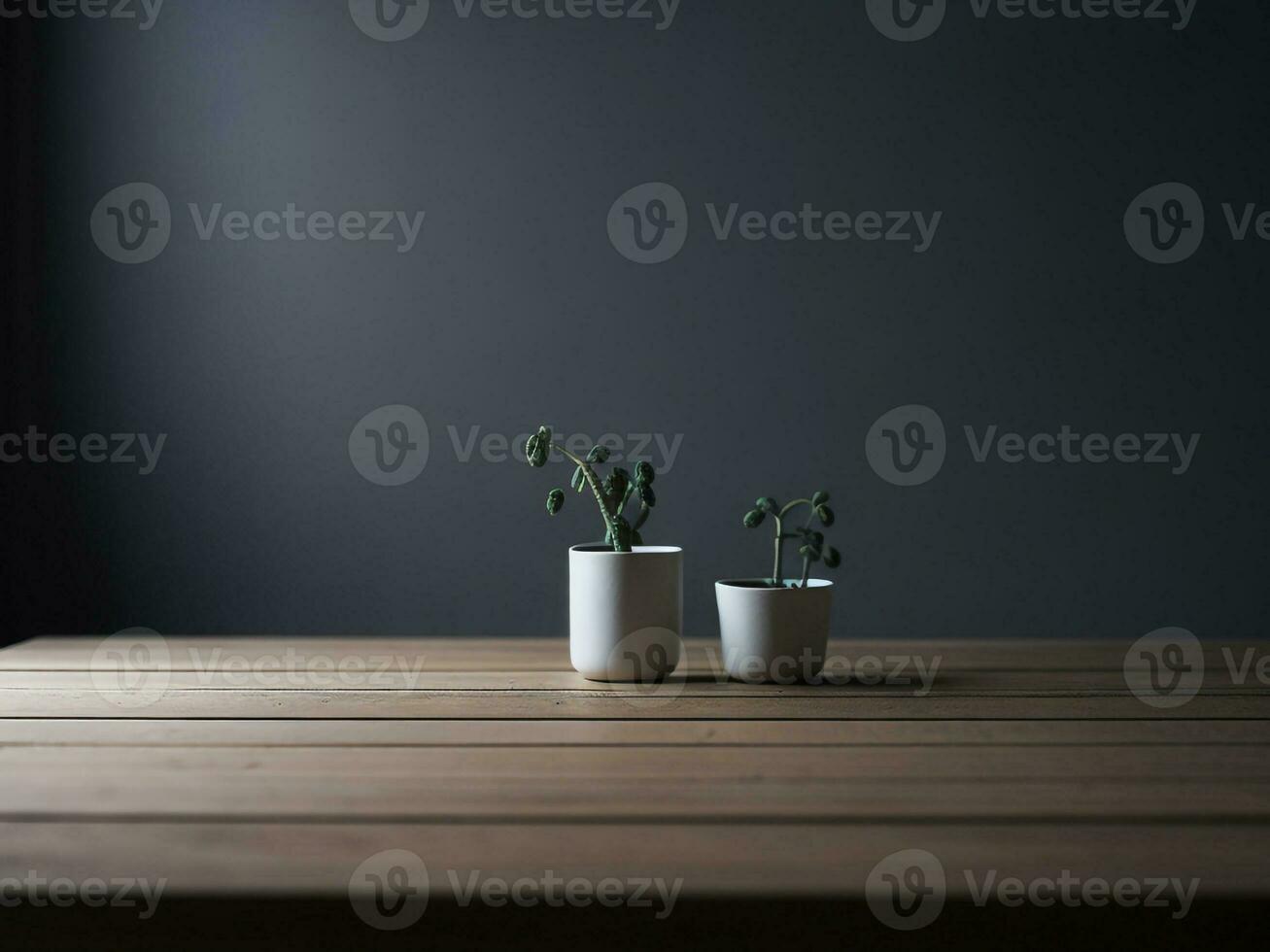 Wooden table and blur tropical green Color background, product display montage. High quality photo 8k FHD AI generated