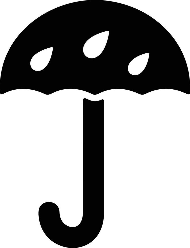 Umbrella protection icon symbol vector image. Illustration of the safety protect umbrella security design image