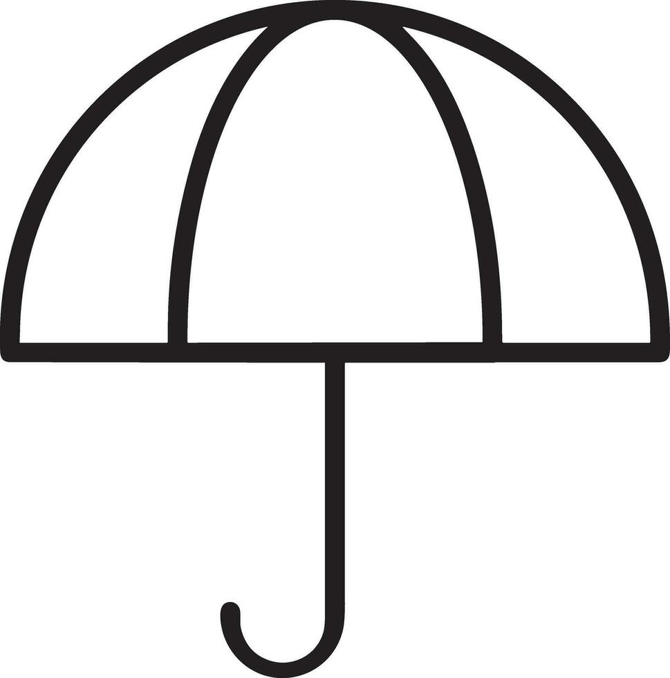 Umbrella protection icon symbol vector image. Illustration of the safety protect umbrella security design image