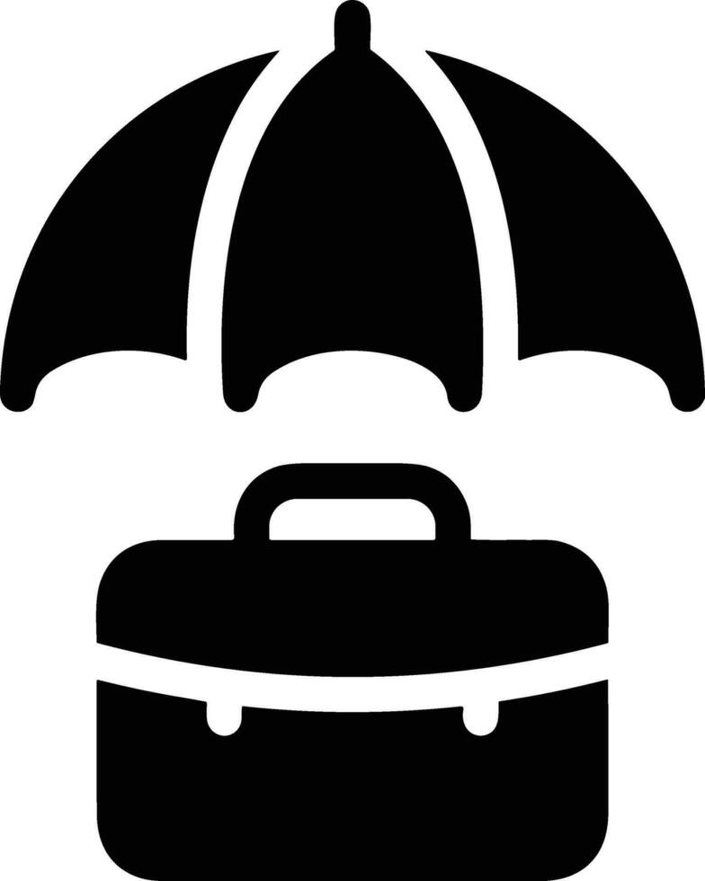 Umbrella protection icon symbol vector image. Illustration of the safety protect umbrella security design image