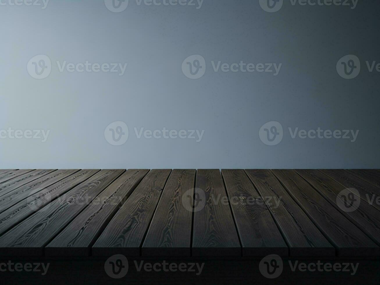 Wooden table and blur tropical white background, product display montage. High quality photo 8k FHD AI generated