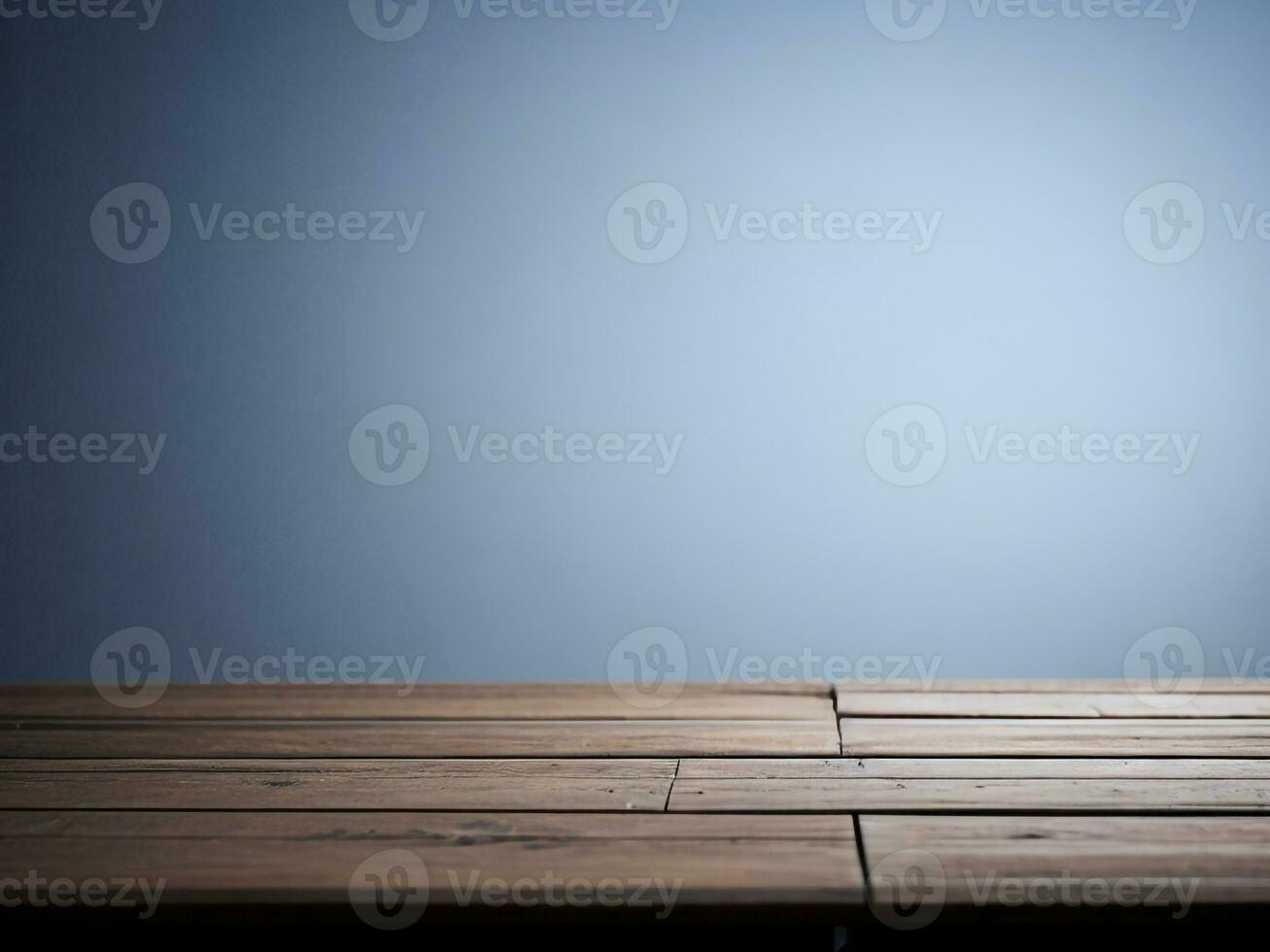 Wooden table and blur tropical white background, product display montage. High quality photo 8k FHD AI generated