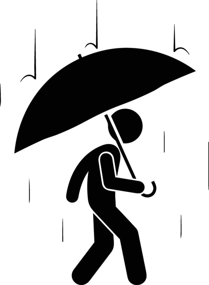 Umbrella protection icon symbol vector image. Illustration of the safety protect umbrella security design image