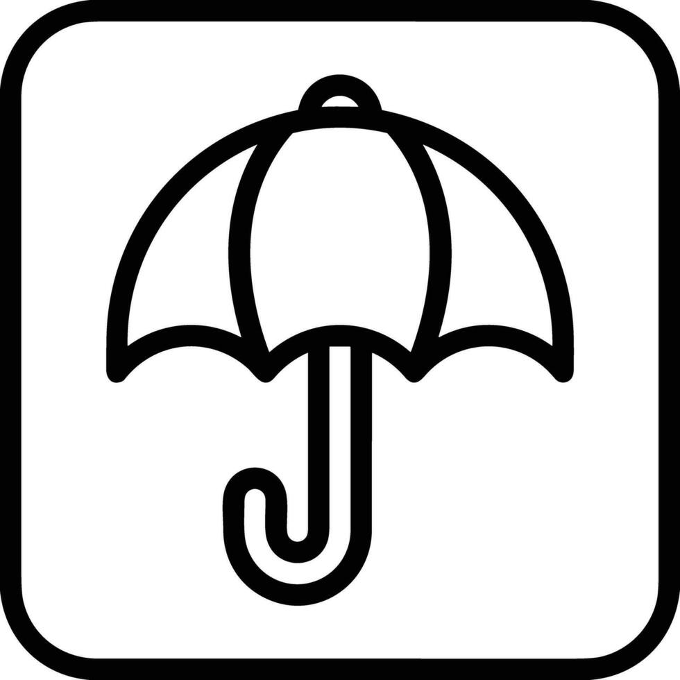 Umbrella protection icon symbol vector image. Illustration of the safety protect umbrella security design image