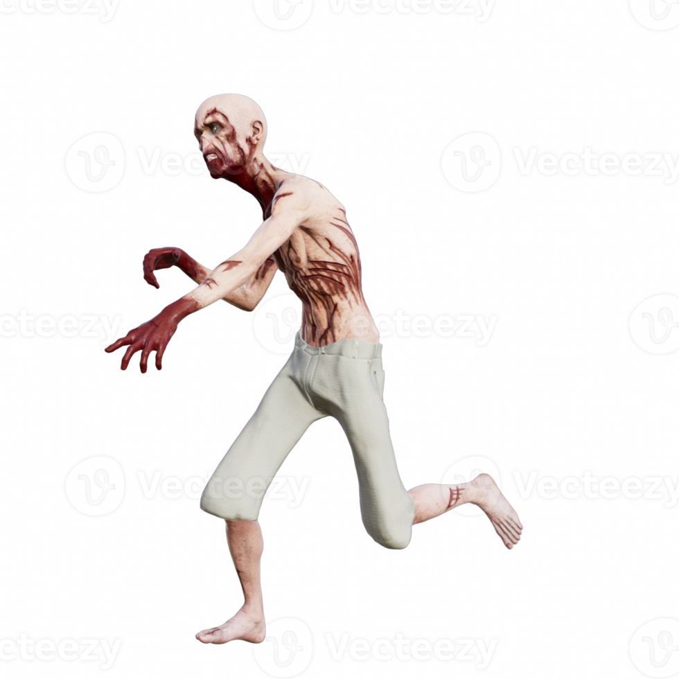 Zombie isolated 3d png