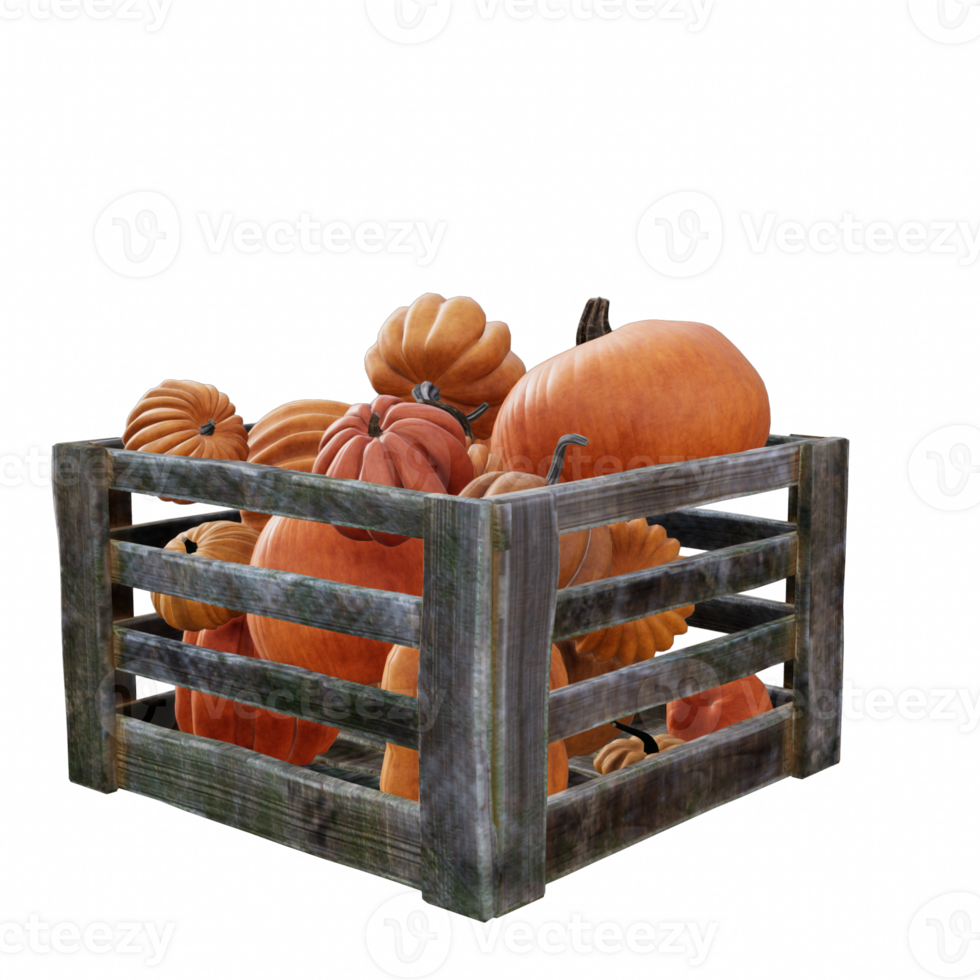 helloween pumpkin isolated 3d png
