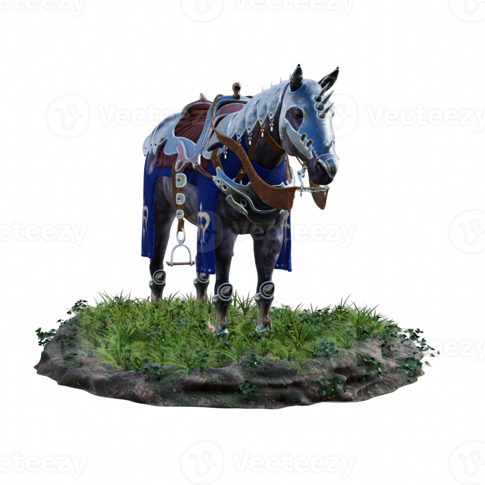 knight horse in grass png