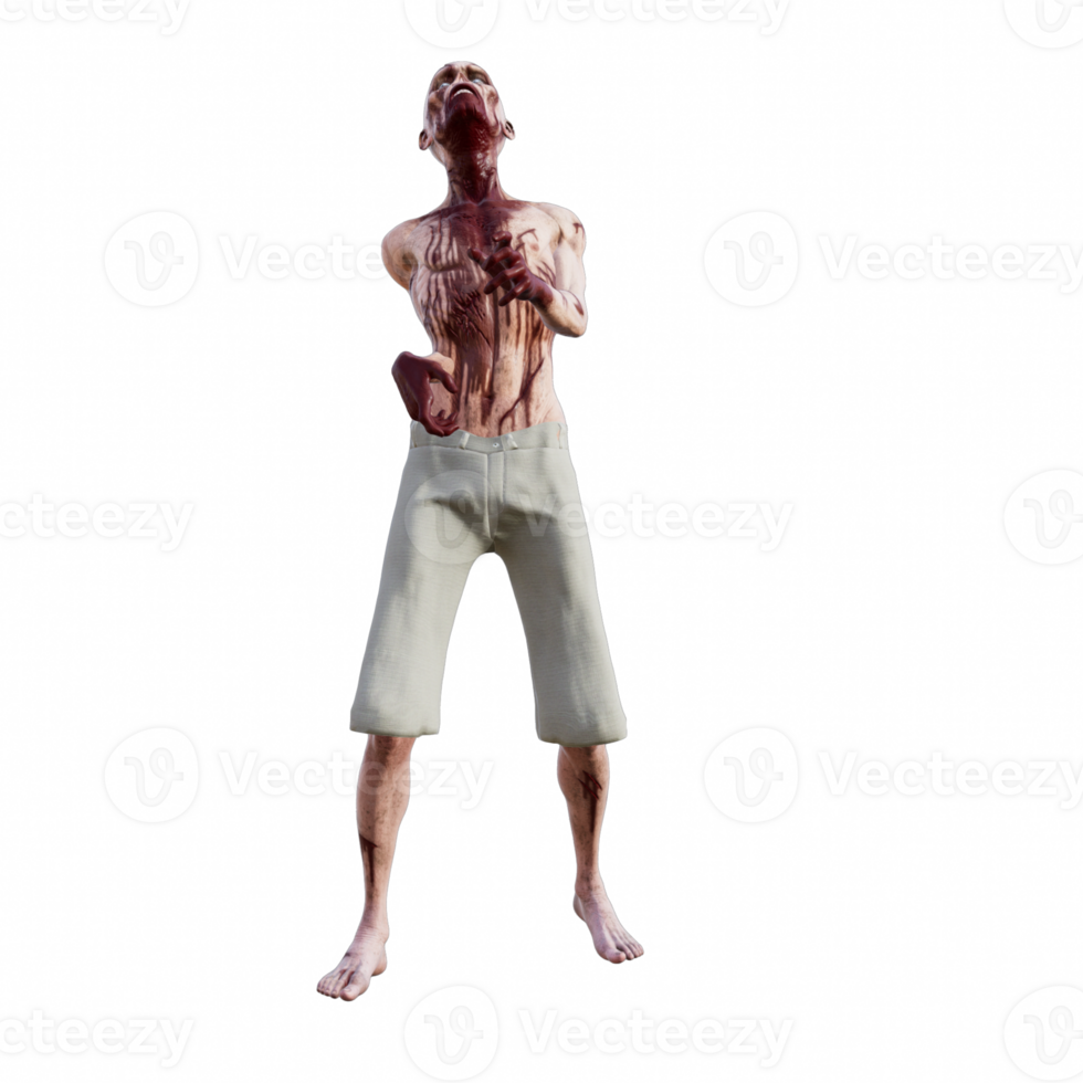 Zombie isolated 3d png