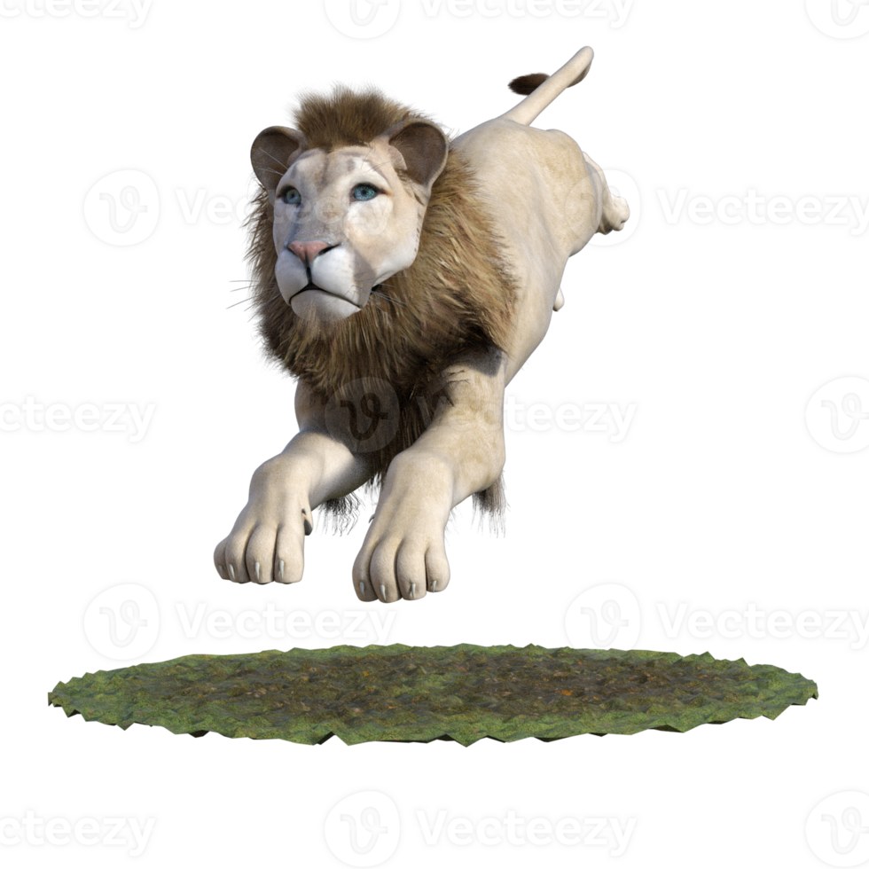 Lion isolated 3d png