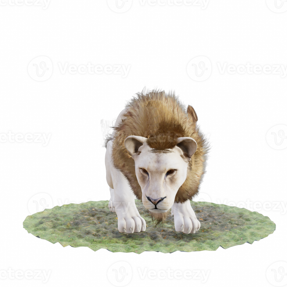 Lion isolated 3d png