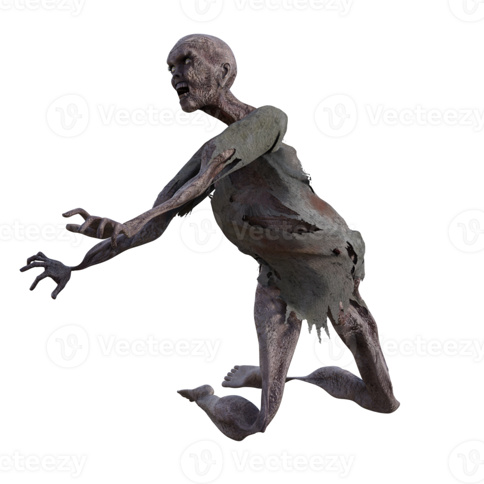 Zombie isolated 3d png