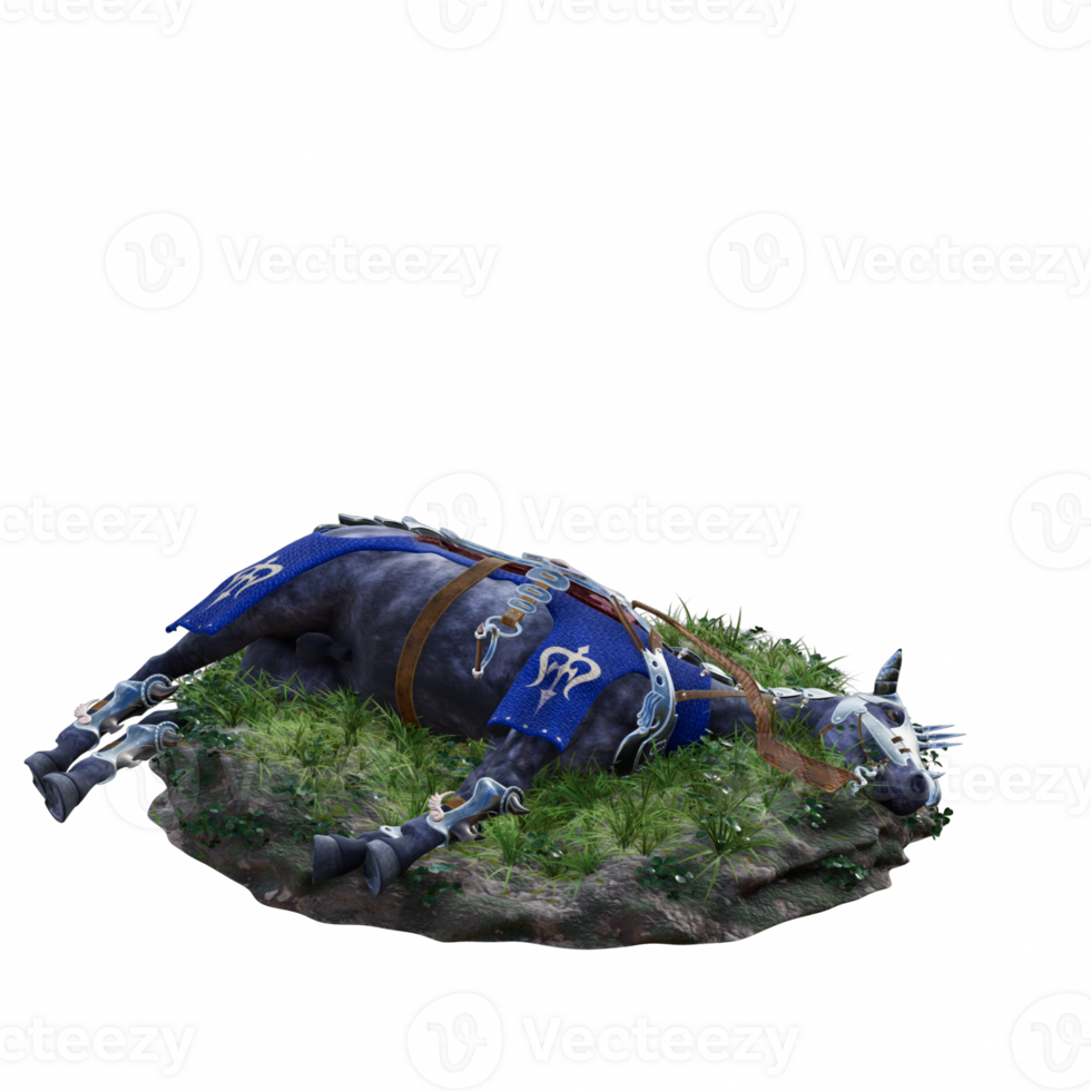 knight horse in grass png