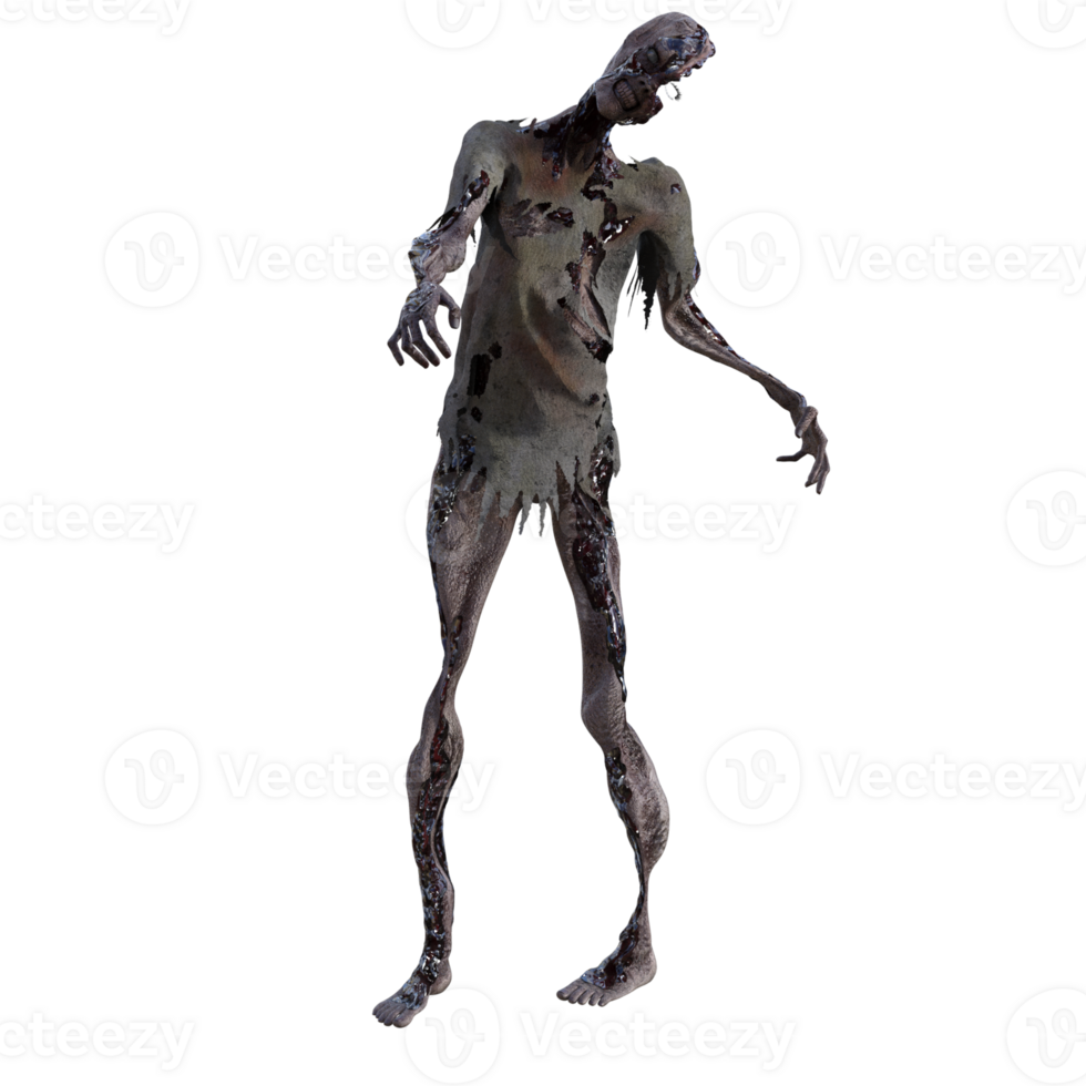 Zombie isolated 3d png