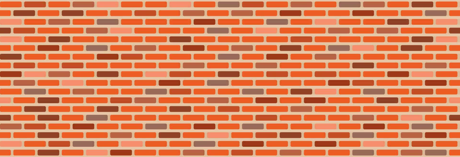 The wall is made of bricks. vector