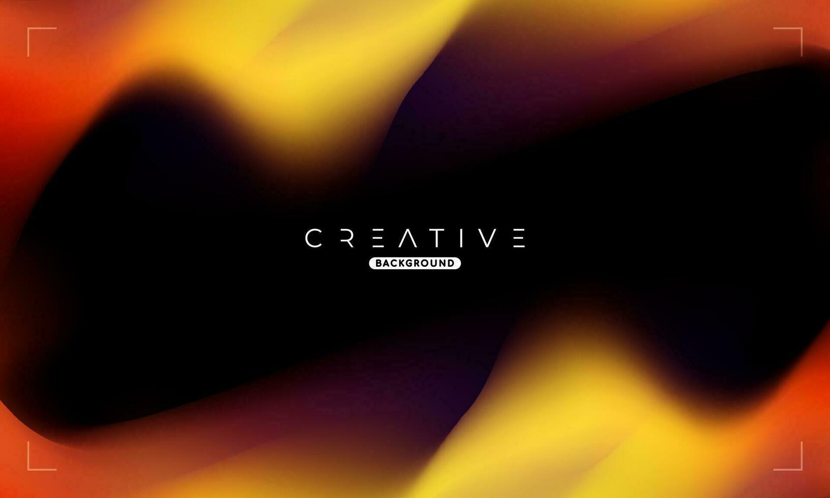 Abstract liquid gradient Background. Orange and Black Fluid Color