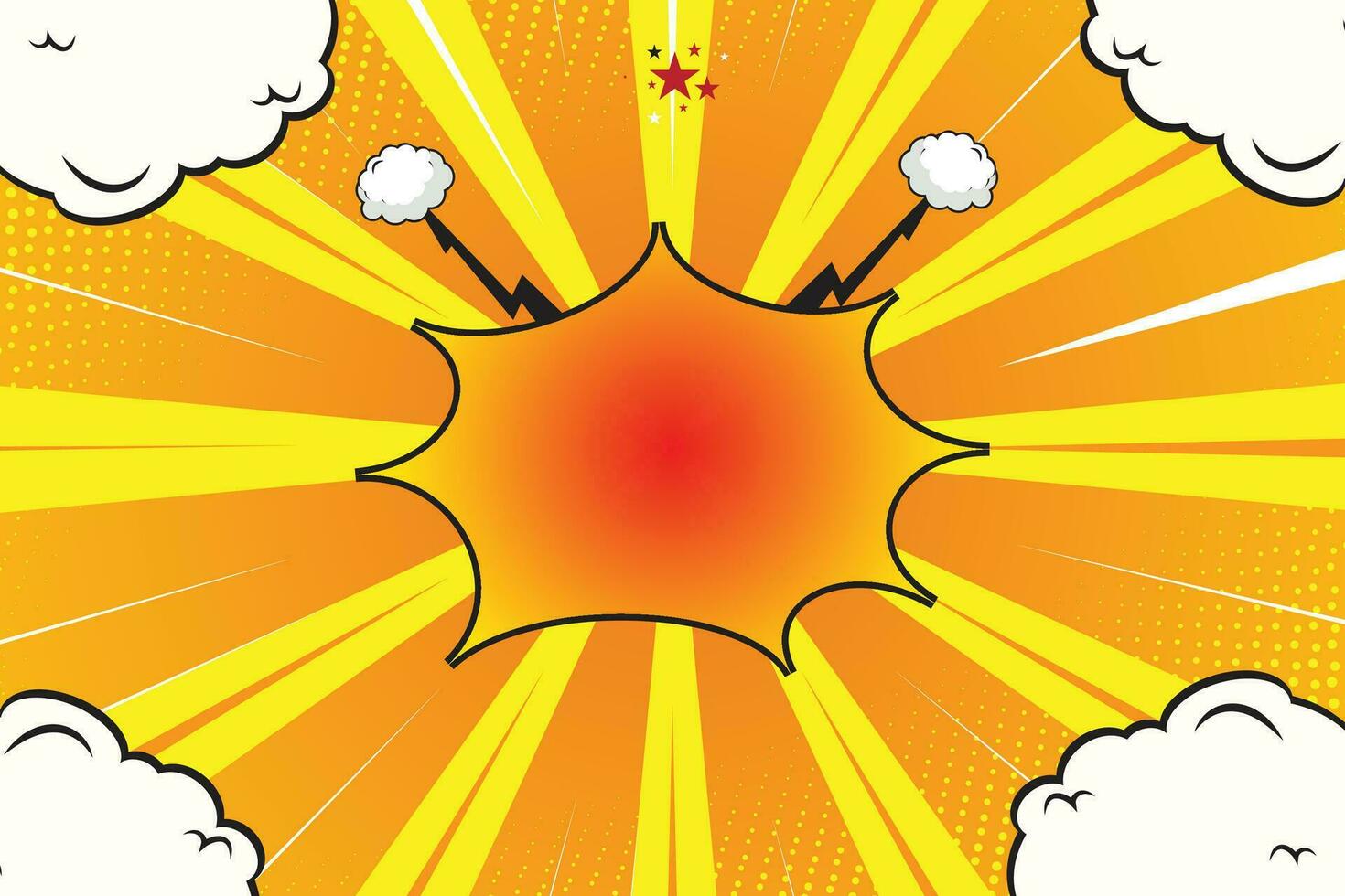 Vector illustrated cartoon comic halftone fun Background.