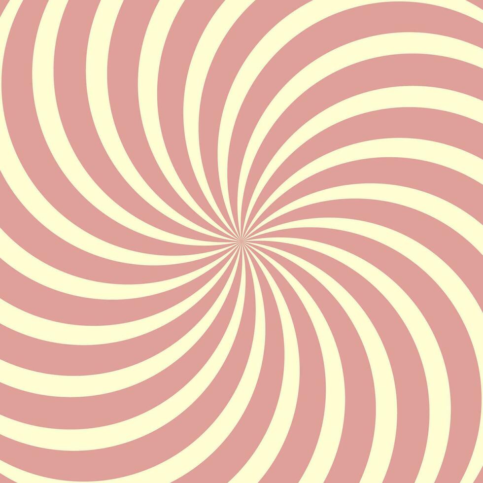 Helical circular background, Lollipop twisted rays pop art comic pastel vector
