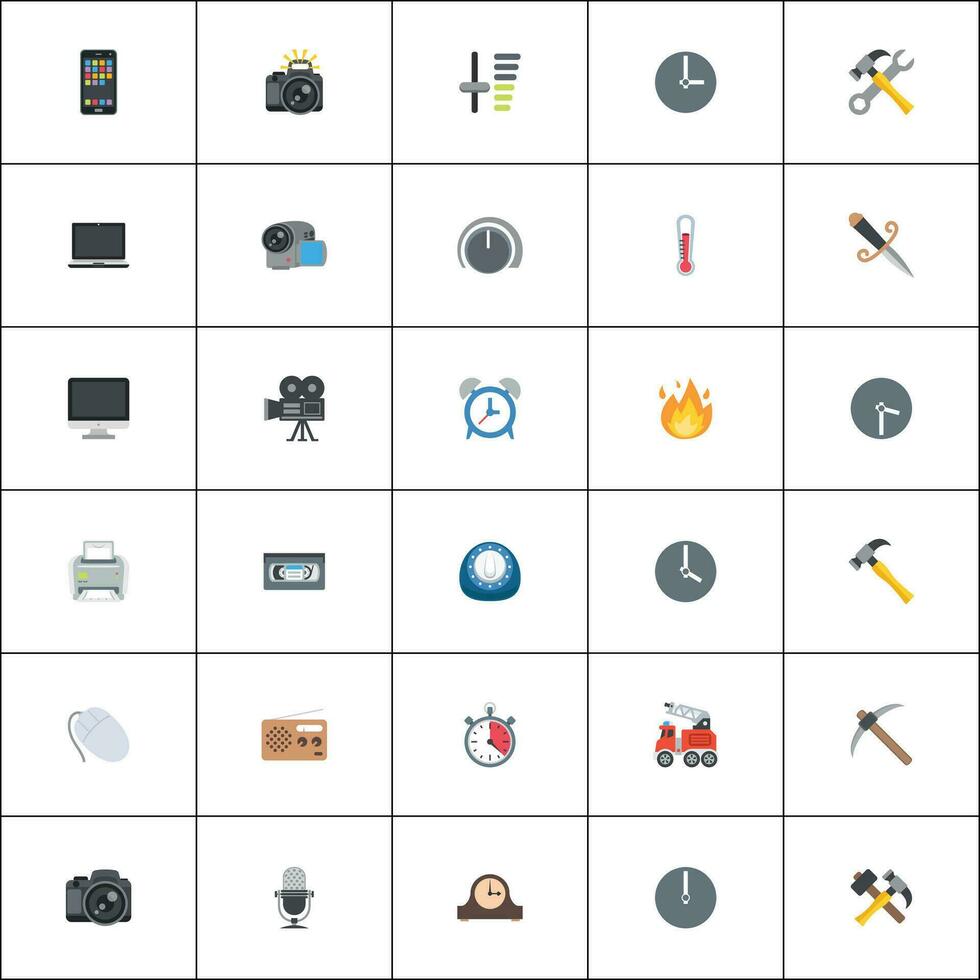 icons for web and applications vector