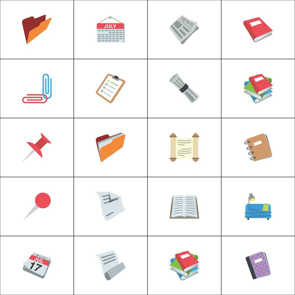 Set of icons for web and applications vector