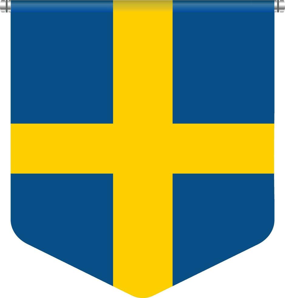 swedish flag design vector