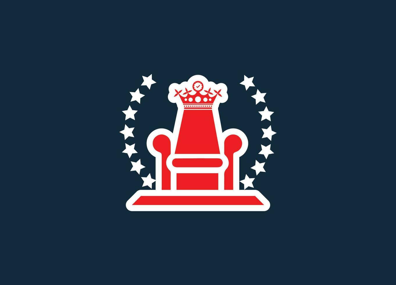 chair vector logo design