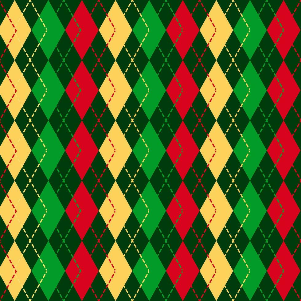 resumen sin costura modelo con diamante argyle forma Navidad moderno antecedentes para diseño, imprimir, papel envolver vector