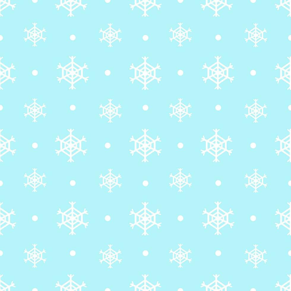 Abstract Seamless pattern of snowflakes and snow minimal cute style background, print, paper wrap vector