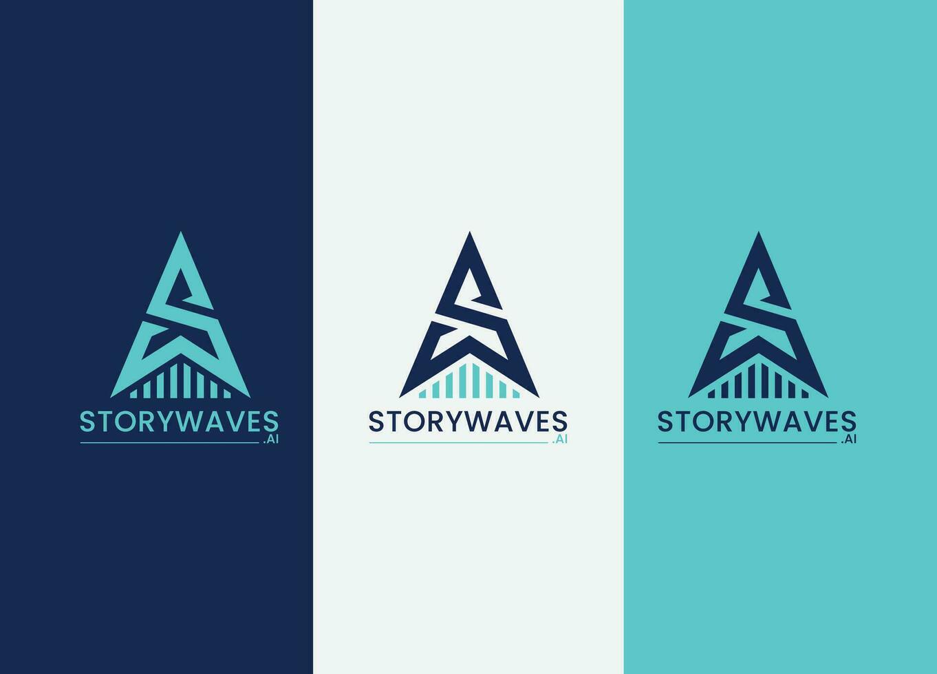 sw wave vector logo design free template