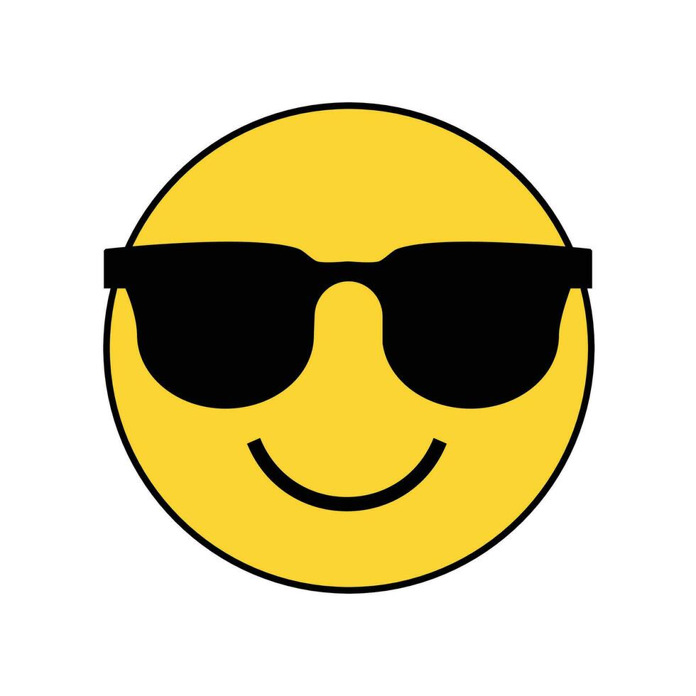 Vector flat emoticon reaction on white background.