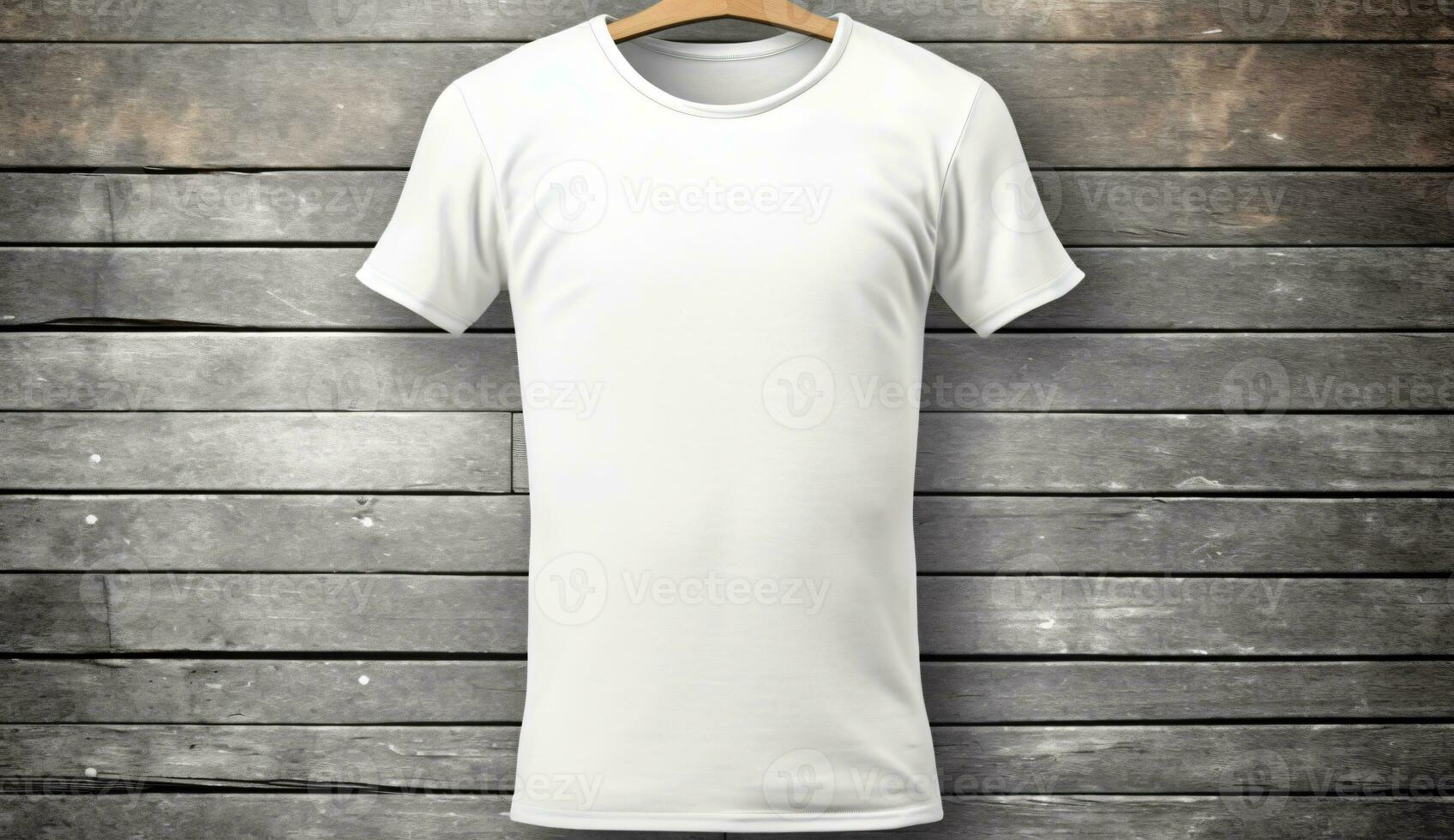 White tshirt mockup template for man photo