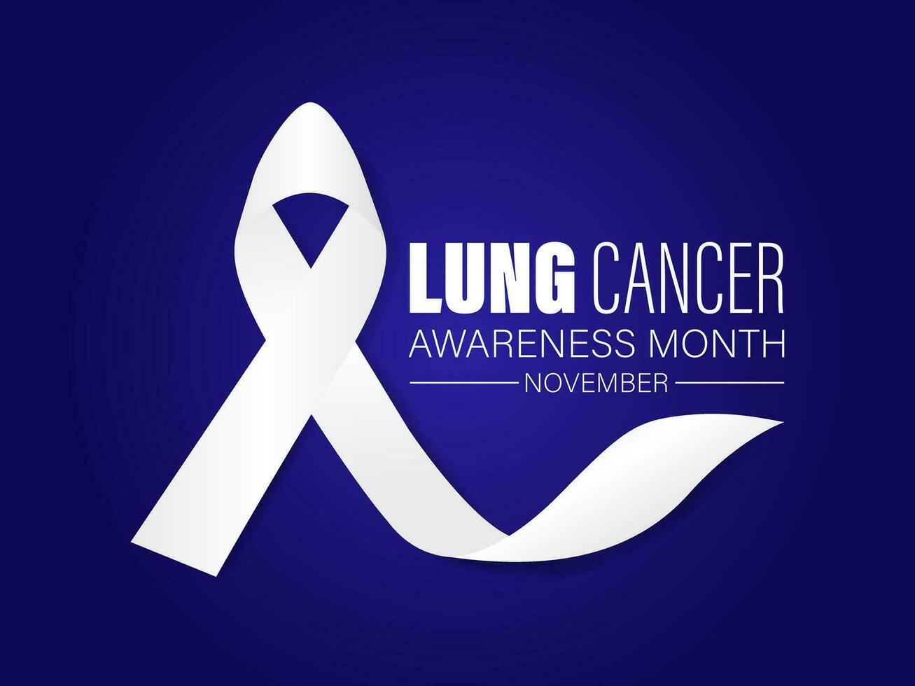 Lung cancer awareness month - November .Banner, poster, card, background design. vector