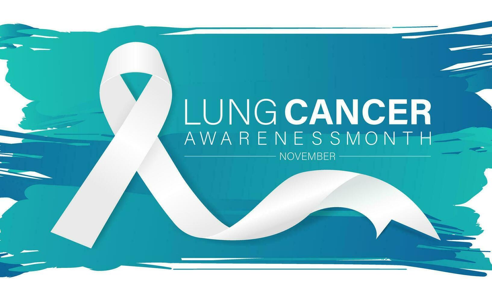 Lung cancer awareness month - November .Banner, poster, card, background design. vector