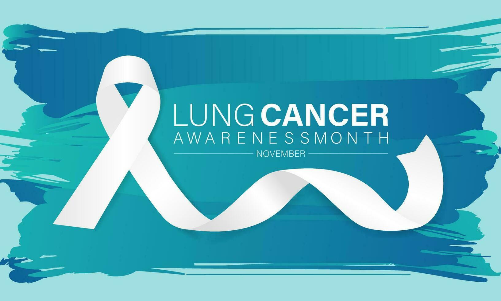 Lung cancer awareness month - November .Banner, poster, card, background design. vector