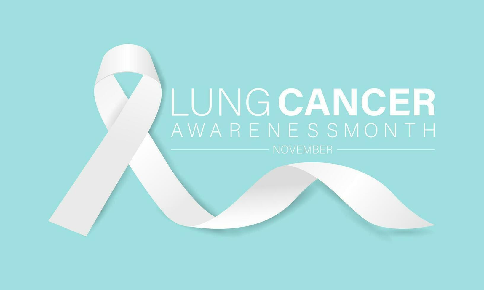 Lung cancer awareness month - November .Banner, poster, card, background design. vector