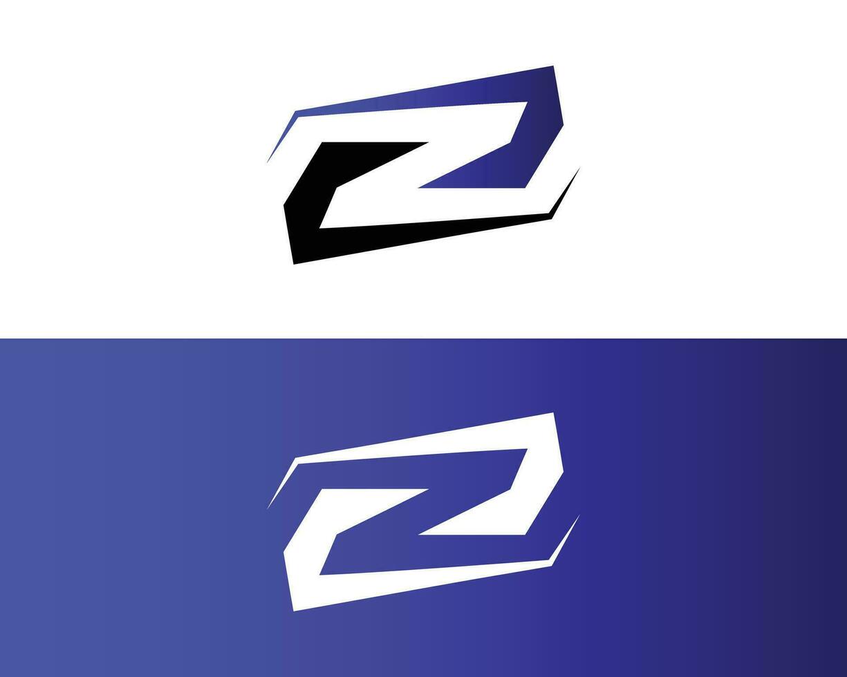 Abstract Z Letter Logo Design Concept Typography Vector Template.