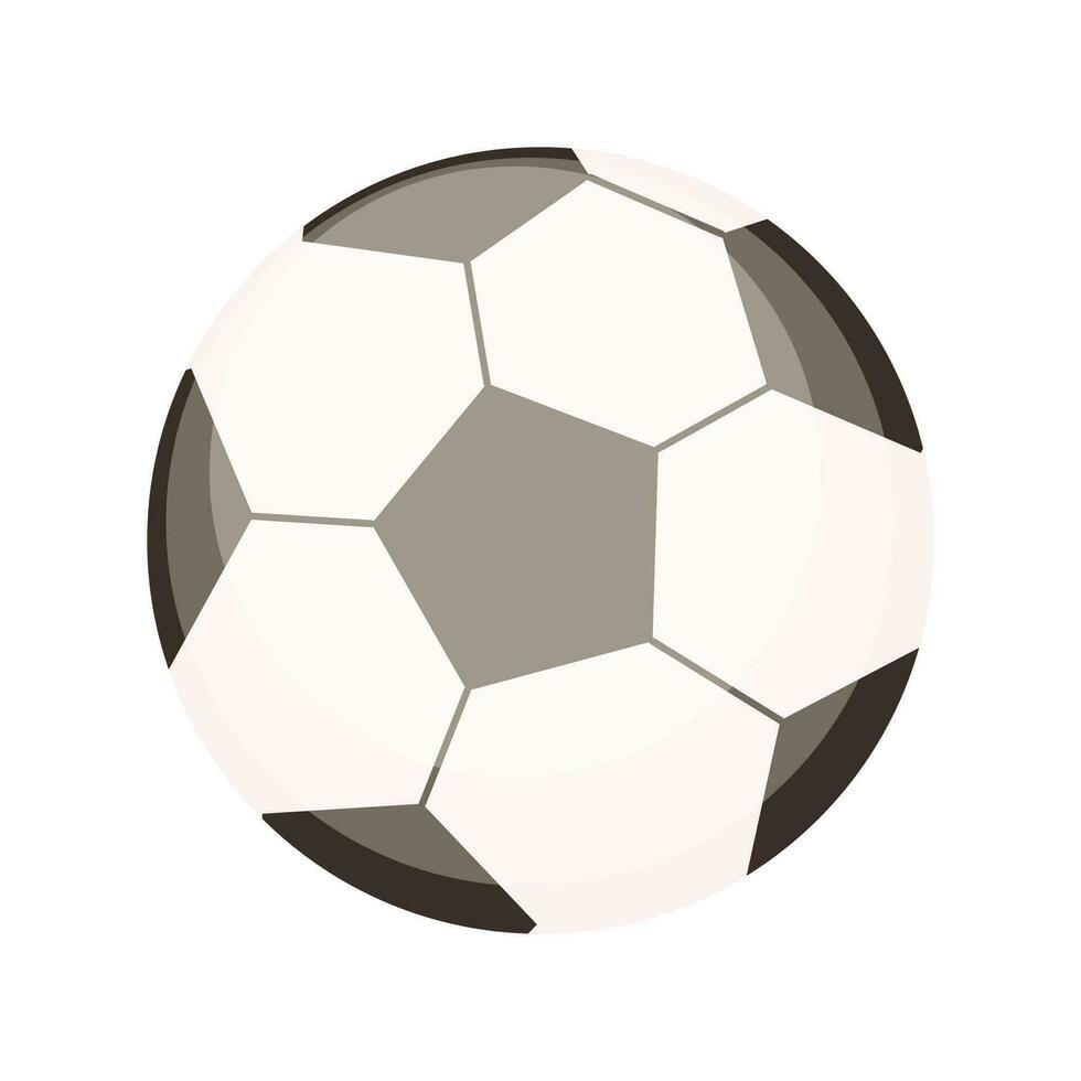 Vector soccer ball background in flat style
