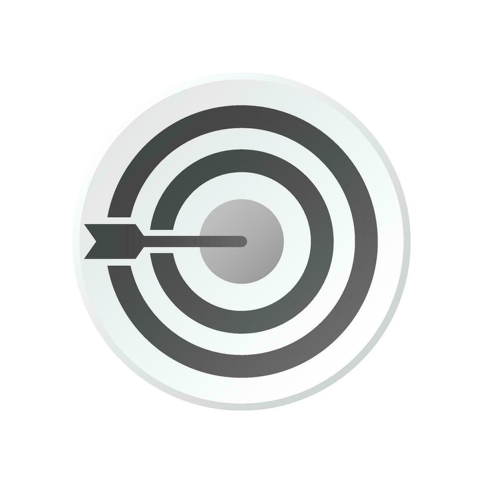 Vector illustration of business target icon