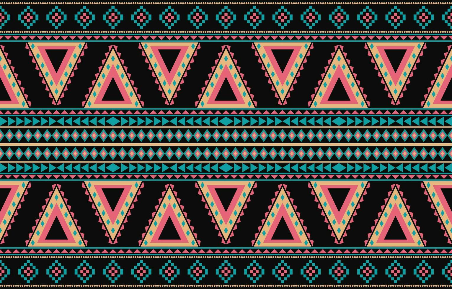 étnico resumen ikat Arte. azteca ornamento impresión. geométrico étnico modelo sin costura color oriental. diseño para antecedentes ,cortina, alfombra, fondo de pantalla, ropa, envase, batik, vector ilustración.