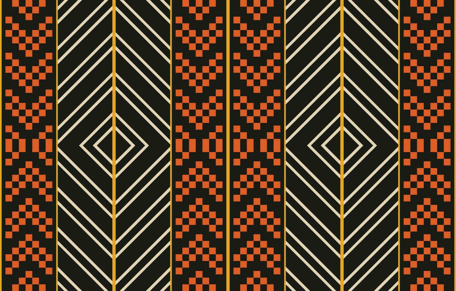 Ethnic abstract ikat art. Aztec ornament print. geometric ethnic pattern seamless  color oriental.  Design for background ,curtain, carpet, wallpaper, clothing, wrapping, Batik, vector illustration.