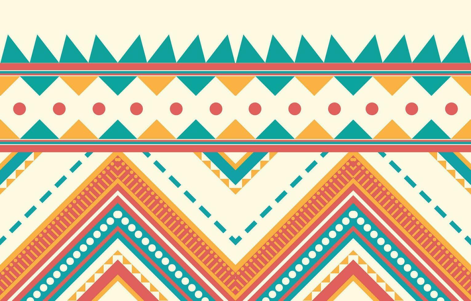 Ethnic abstract ikat art. Aztec ornament print. geometric ethnic pattern seamless  color oriental.  Design for background ,curtain, carpet, wallpaper, clothing, wrapping, Batik, vector illustration.