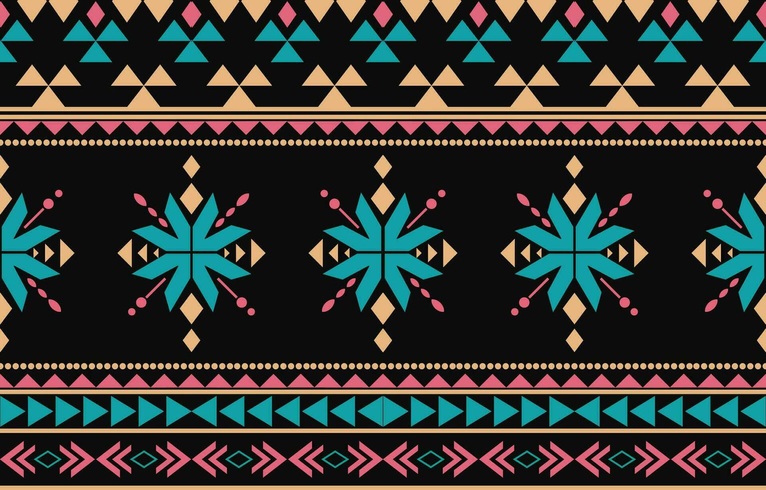 Ethnic abstract ikat art. Aztec ornament print. geometric ethnic pattern seamless  color oriental.  Design for background ,curtain, carpet, wallpaper, clothing, wrapping, Batik, vector illustration.