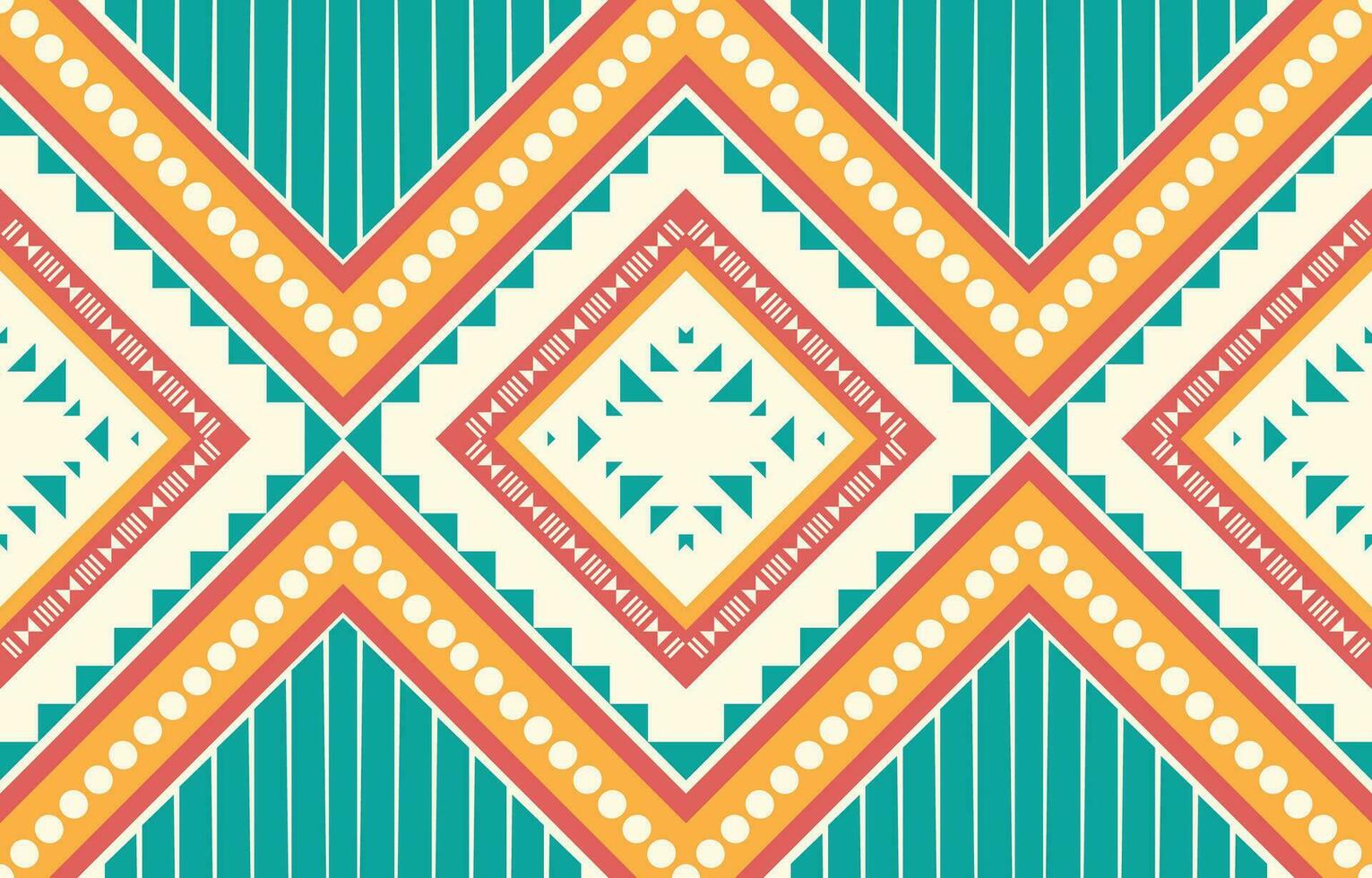 Ethnic abstract ikat art. Aztec ornament print. geometric ethnic pattern seamless  color oriental.  Design for background ,curtain, carpet, wallpaper, clothing, wrapping, Batik, vector illustration.