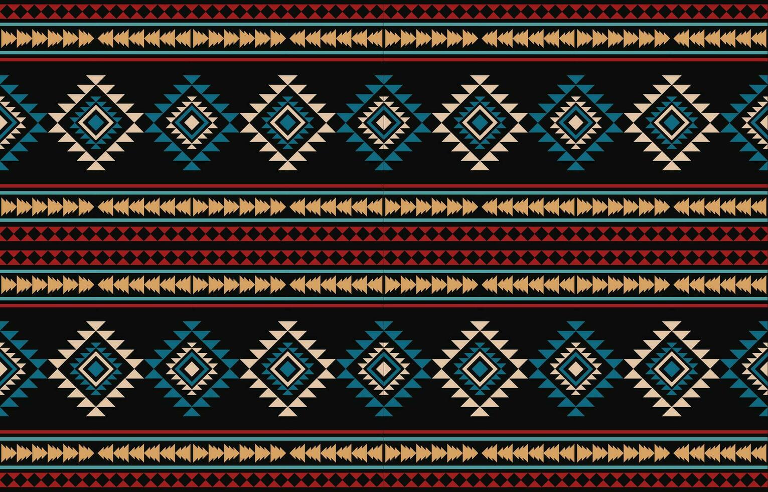 Ethnic abstract ikat art. Aztec ornament print. geometric ethnic pattern seamless  color oriental.  Design for background ,curtain, carpet, wallpaper, clothing, wrapping, Batik, vector illustration.