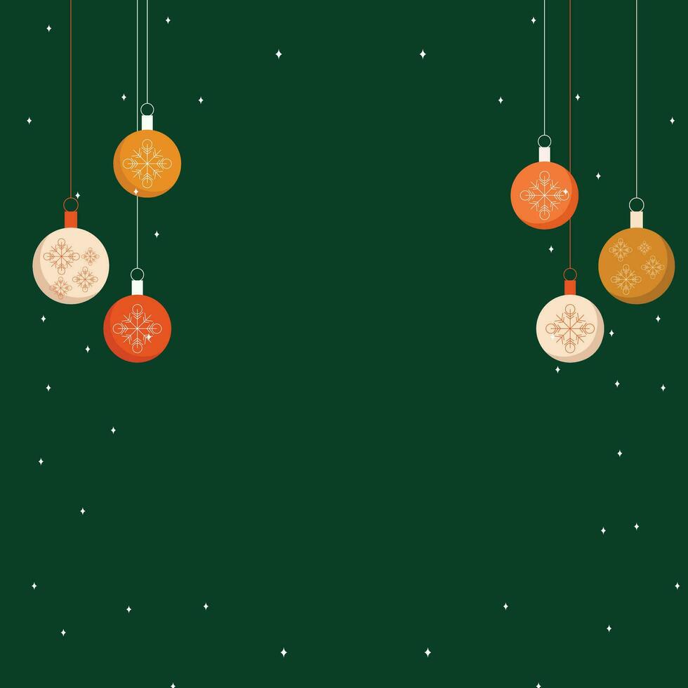 Vector flat christmas season celebration background